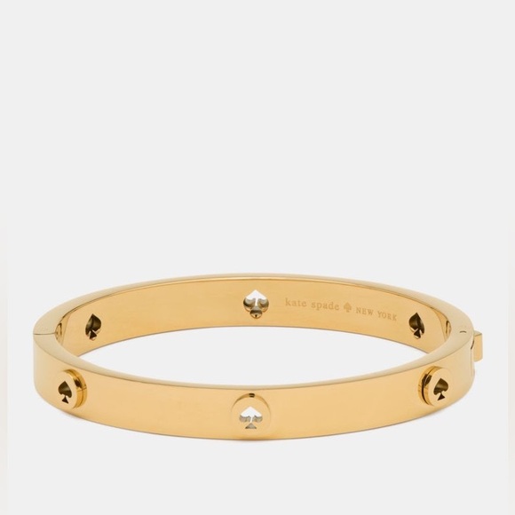 kate spade Jewelry - KATE SPADE SPOT THE SPADE STUDDED HINGED BANGLE